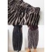 Pink Striped Cotton Wide Leg Pants High waist Spring