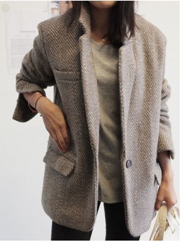 Women's shoulder padded blazer HF0404-04-04