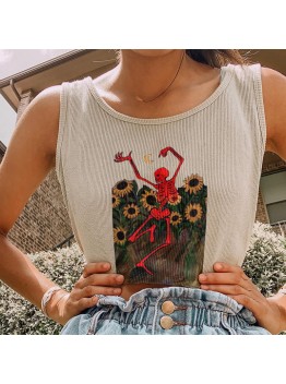 Slim fit racerback halter top HF0418-02-04