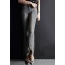 Fashion Light Blue Asymmetrical Pockets Cotton Denim Flare Pants Summer