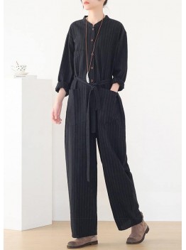 New black style foreign fashion jumpsuit casual all-match pants