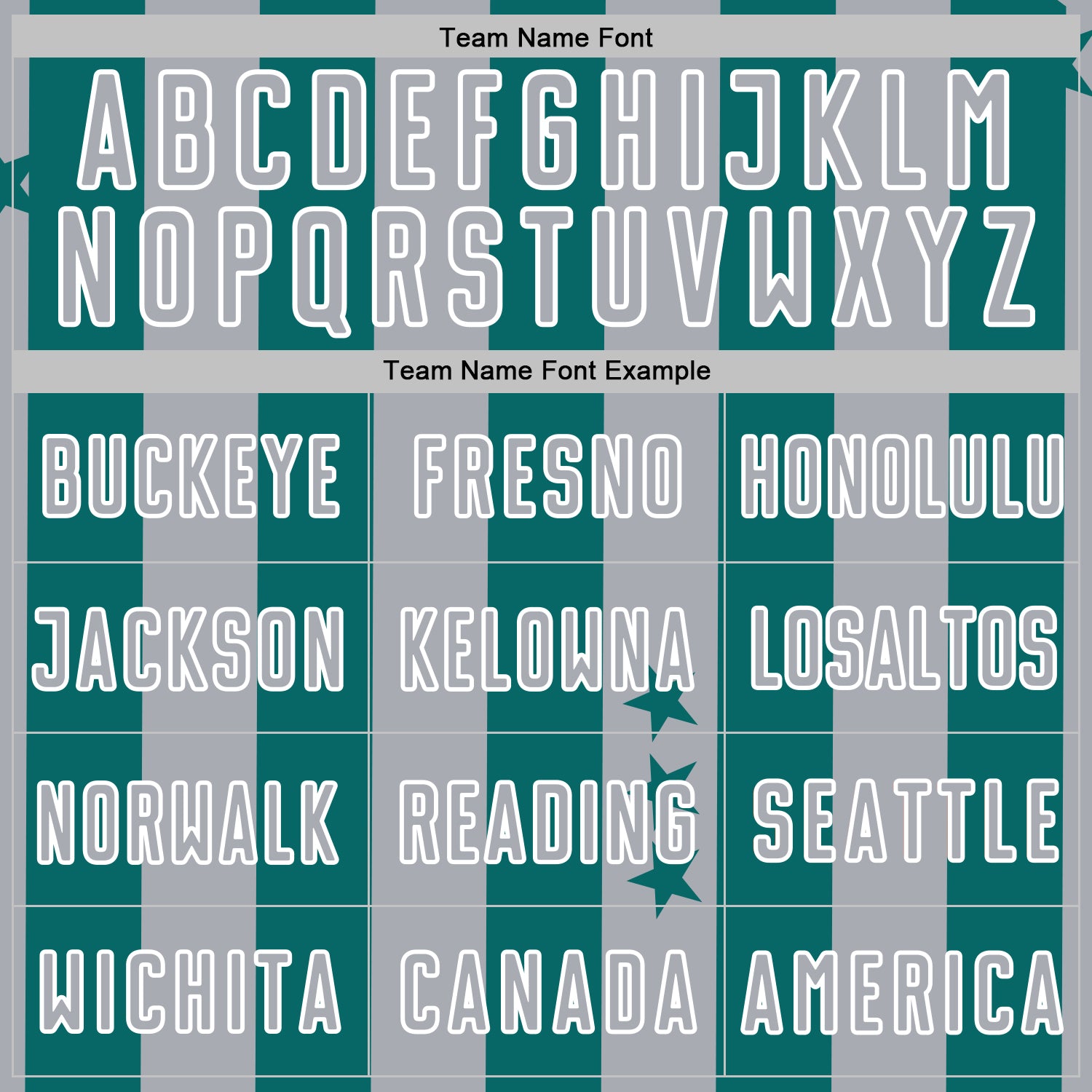 Custom Teal Gray-White Stars And Stripes Sports Sublimation Soccer Uniform Jersey