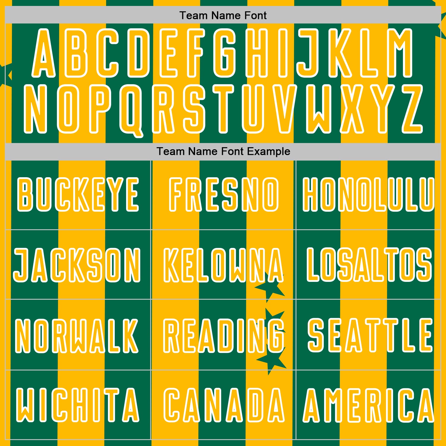 Custom Kelly Green Gold-White Stars And Stripes Sports Sublimation Soccer Uniform Jersey