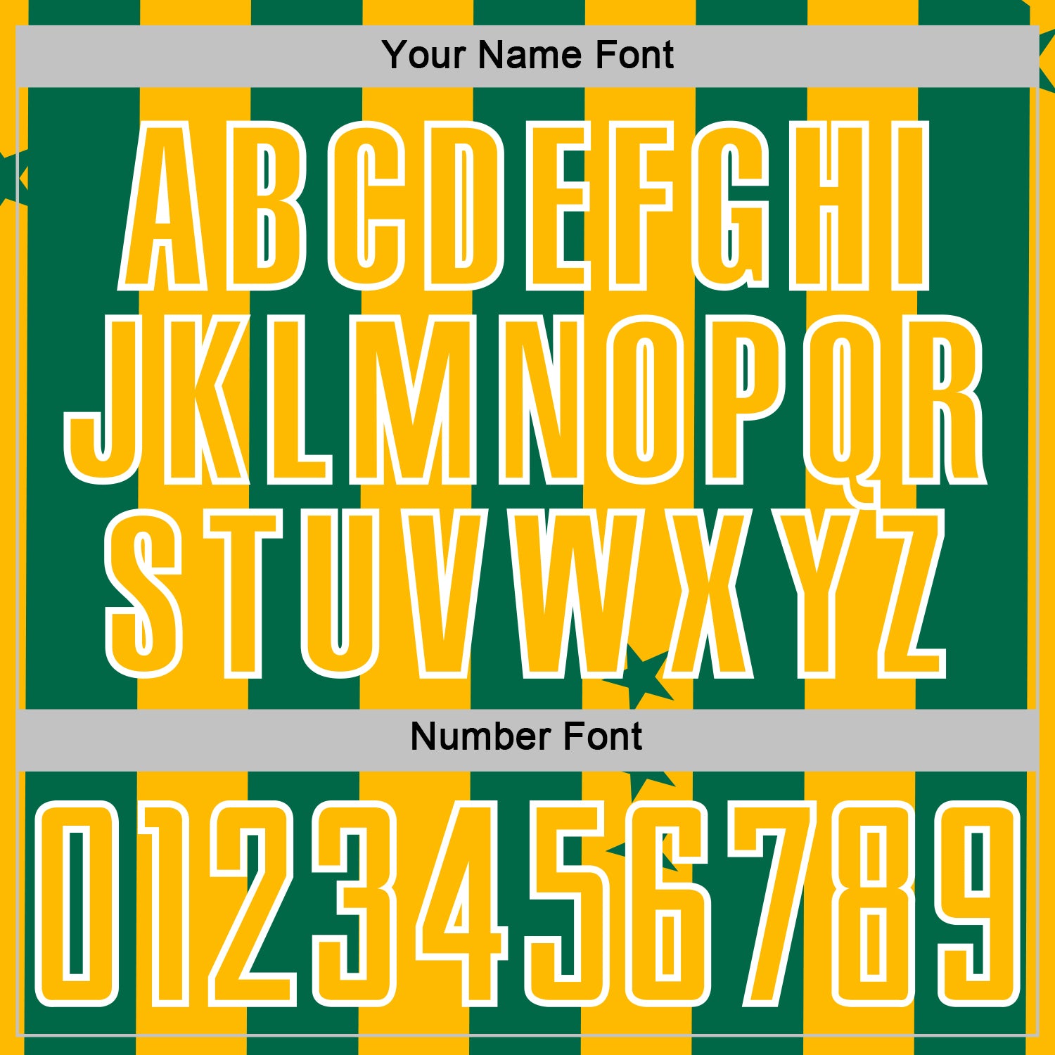 Custom Kelly Green Gold-White Stars And Stripes Sports Sublimation Soccer Uniform Jersey