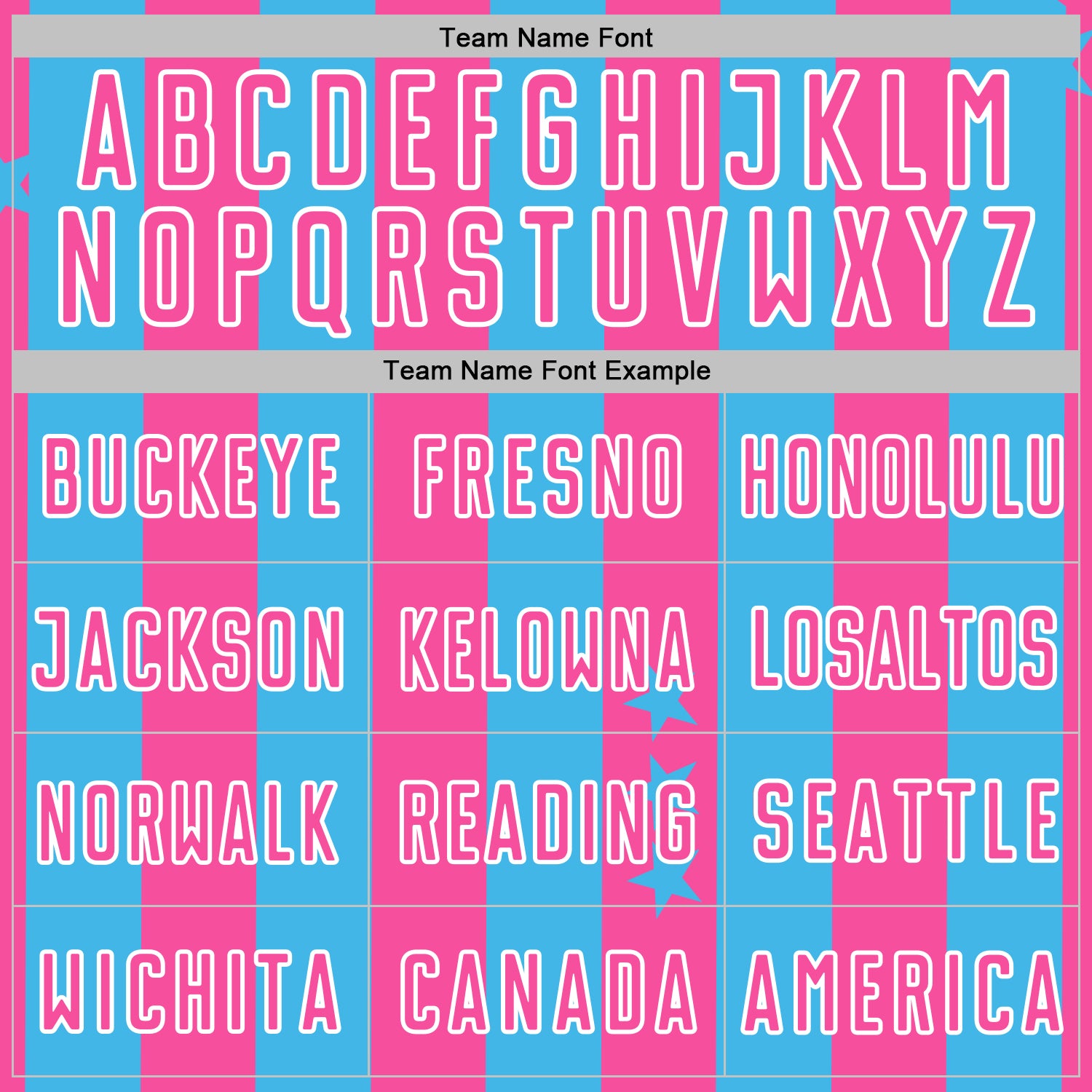 Custom Sky Blue Pink-White Stars And Stripes Sports Sublimation Soccer Uniform Jersey