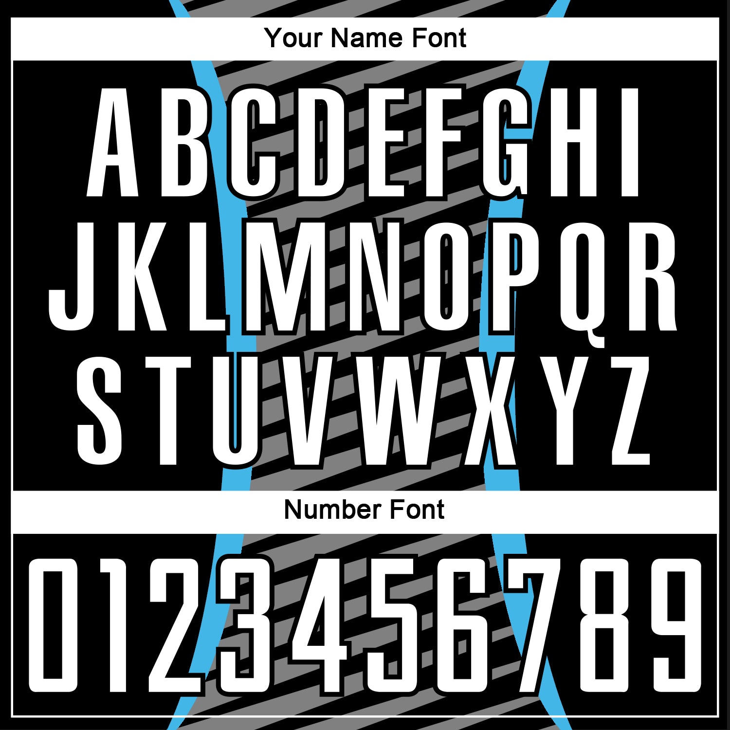 Custom Sky Blue White-Black Stripe Line Sublimation Soccer Uniform Jersey