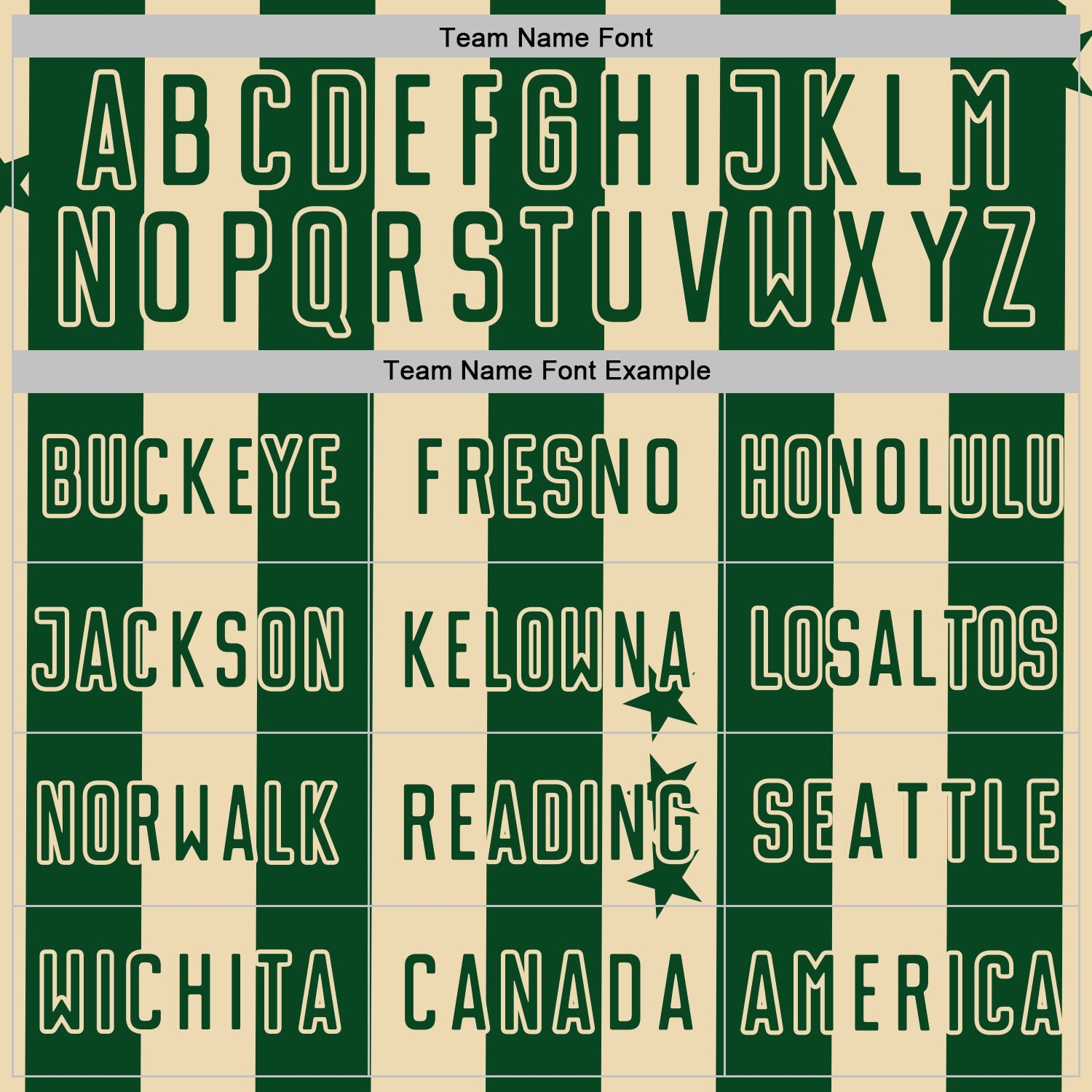 Custom Green Cream Stars And Stripes Sports Sublimation Soccer Uniform Jersey