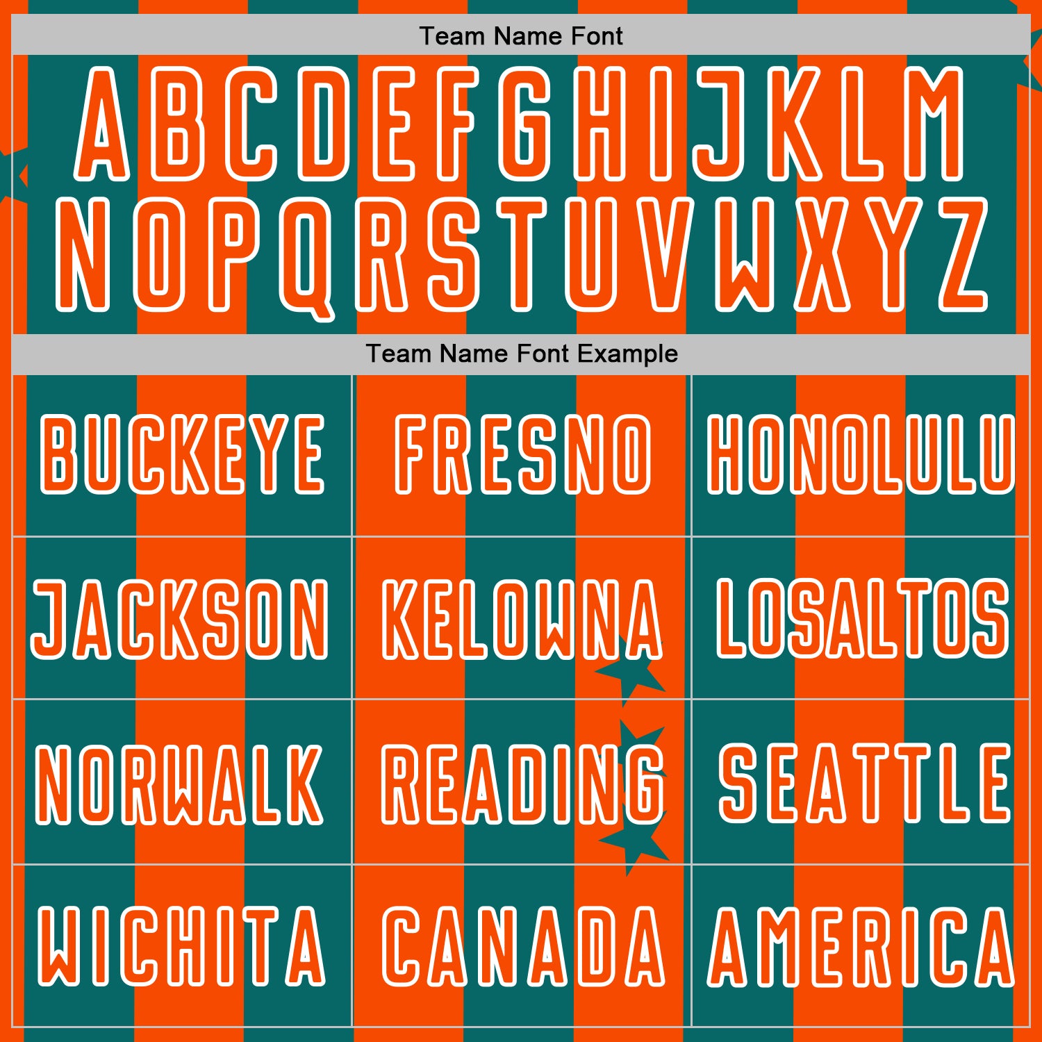 Custom Teal Orange-White Stars And Stripes Sports Sublimation Soccer Uniform Jersey