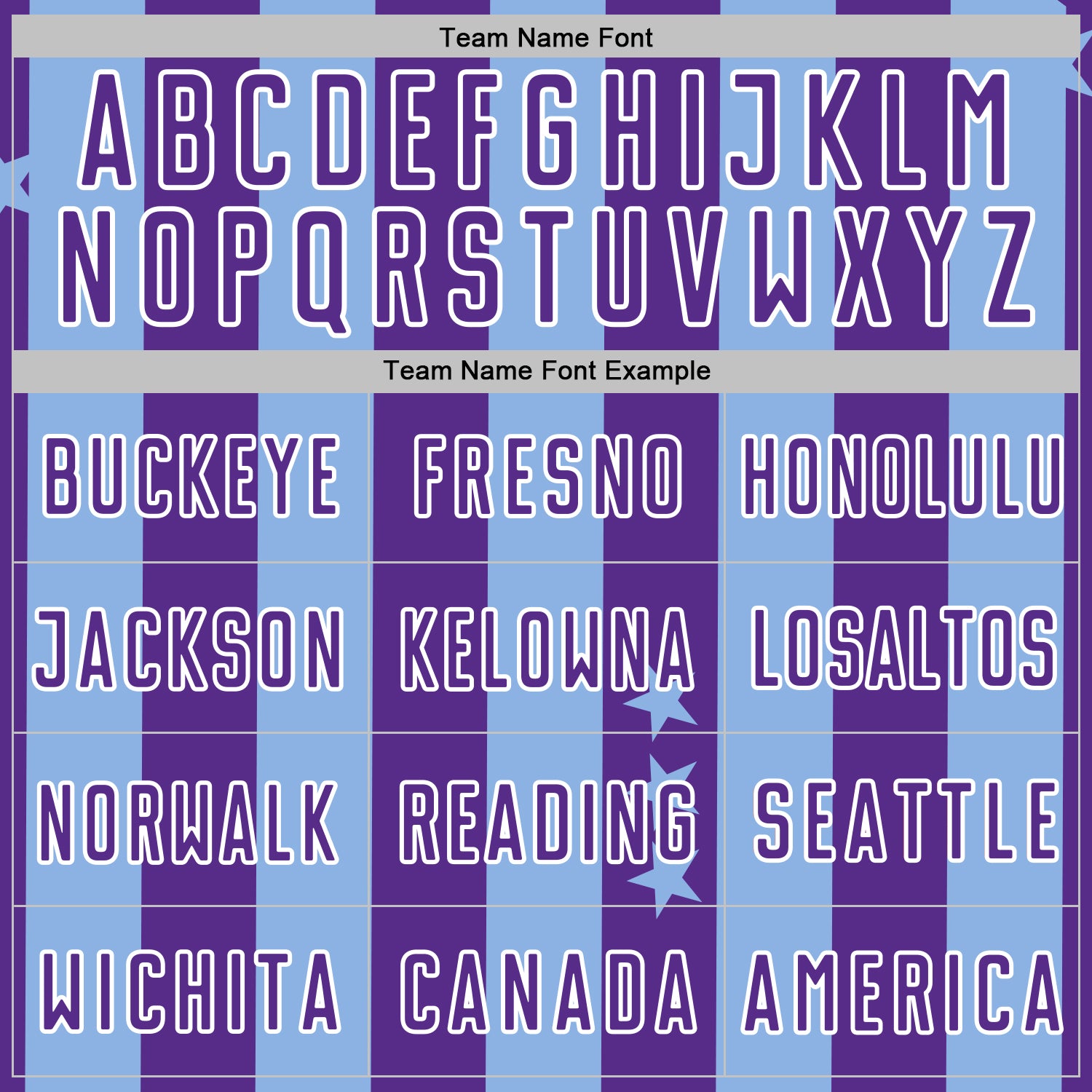 Custom Light Blue Purple-White Stars And Stripes Sports Sublimation Soccer Uniform Jersey