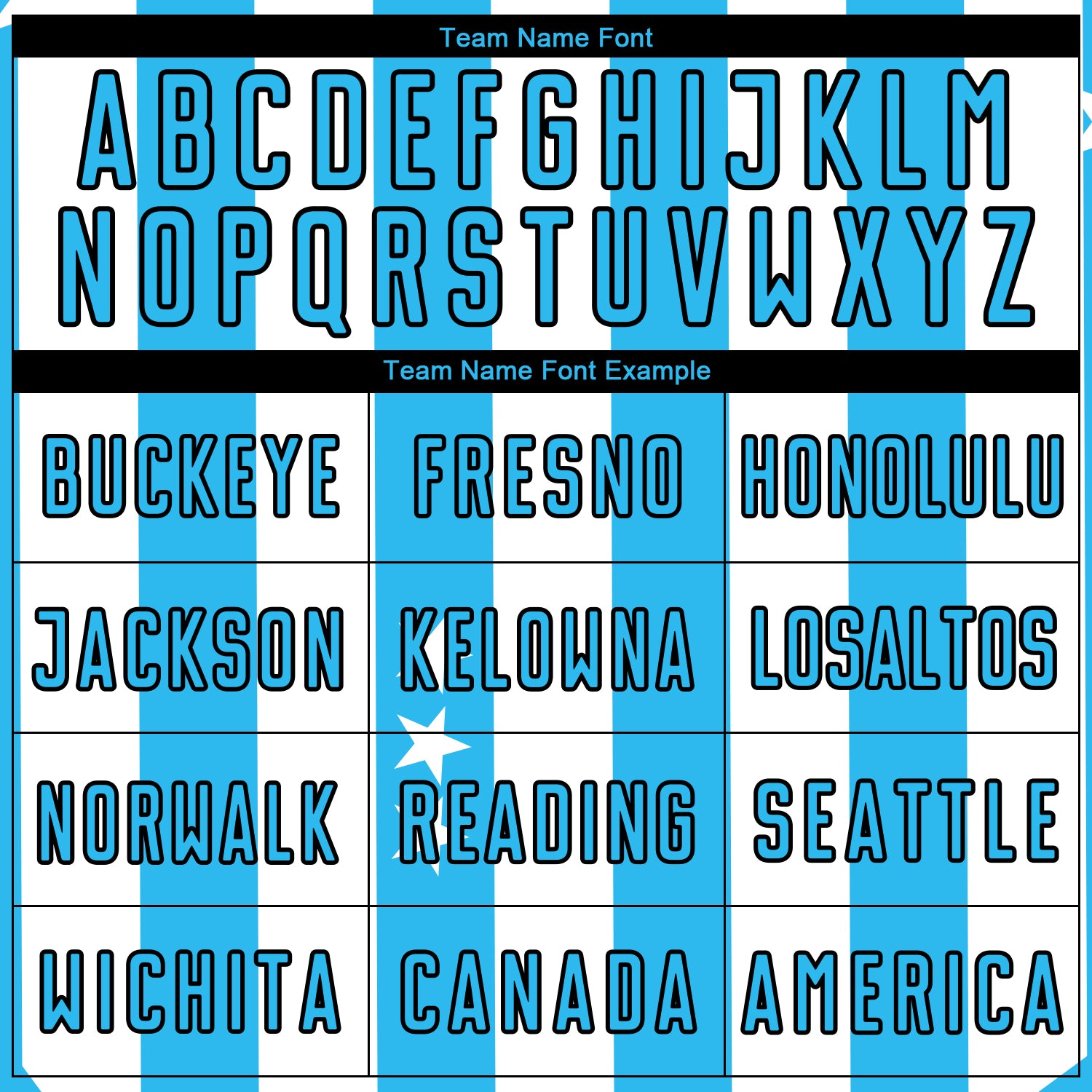 Custom White Sky Blue-Black Stars And Stripes Sublimation Soccer Uniform Jersey