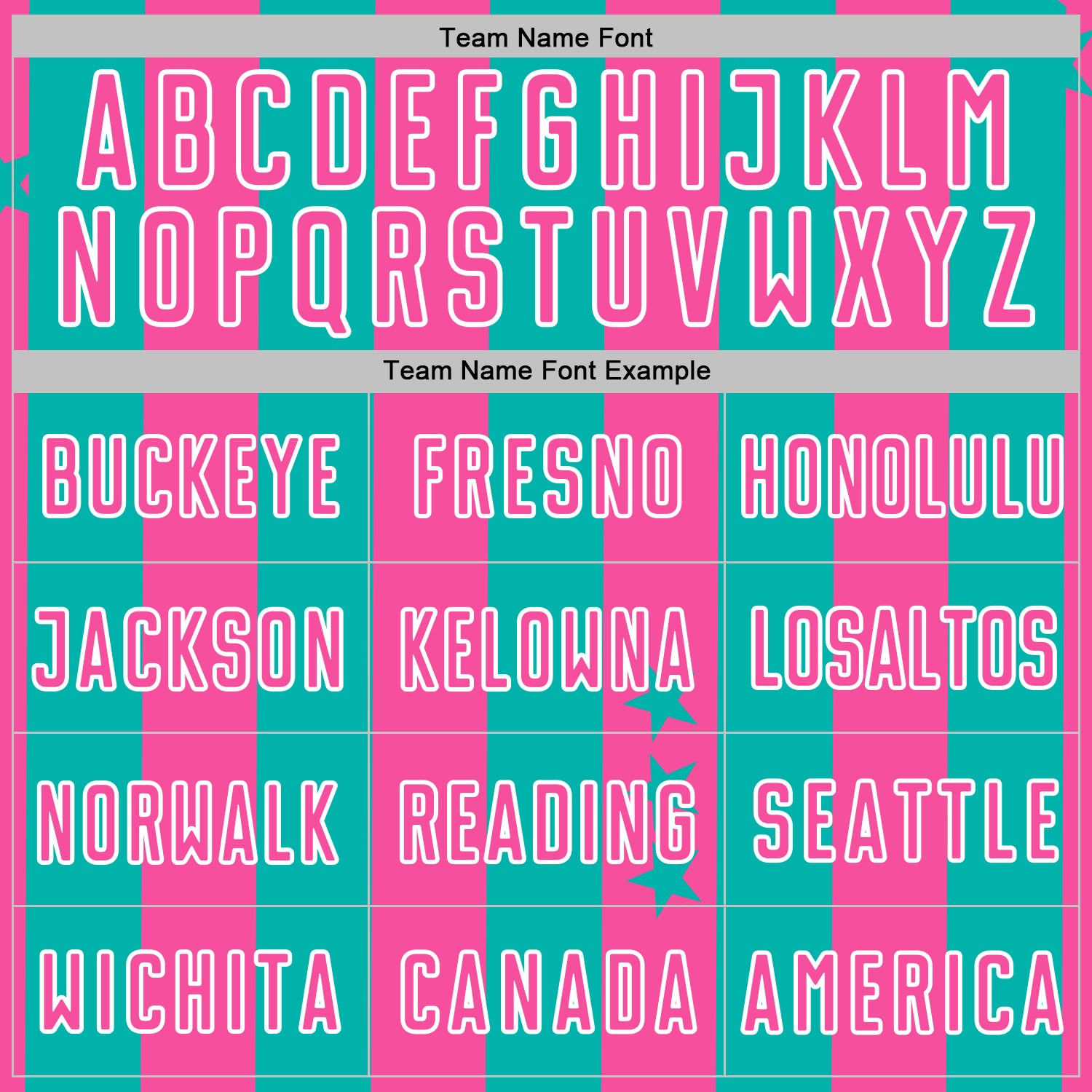 Custom Aqua Pink-White Stars And Stripes Sports Sublimation Soccer Uniform Jersey