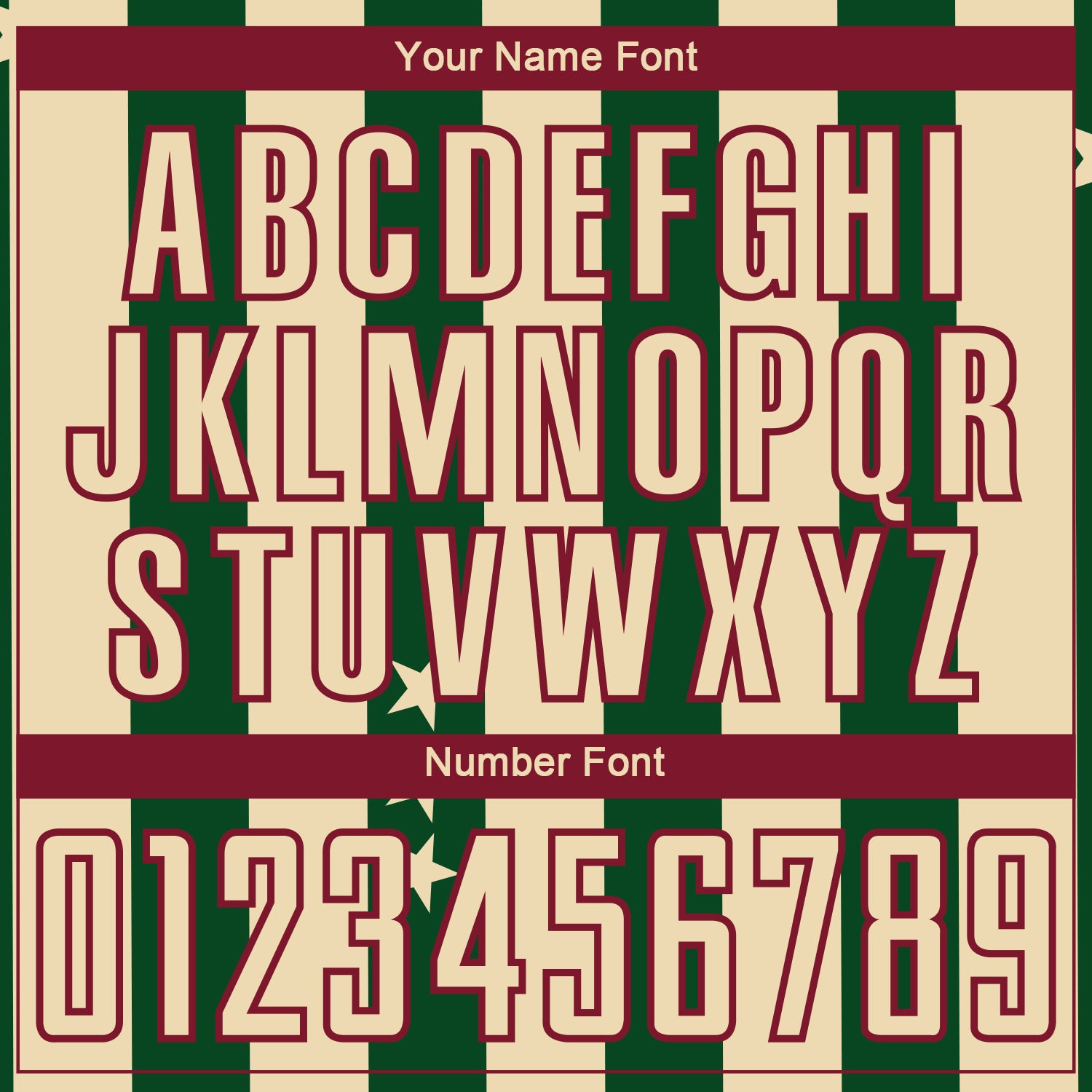 Custom City Cream Green-Crimson Stars And Stripes Sublimation Soccer Uniform Jersey