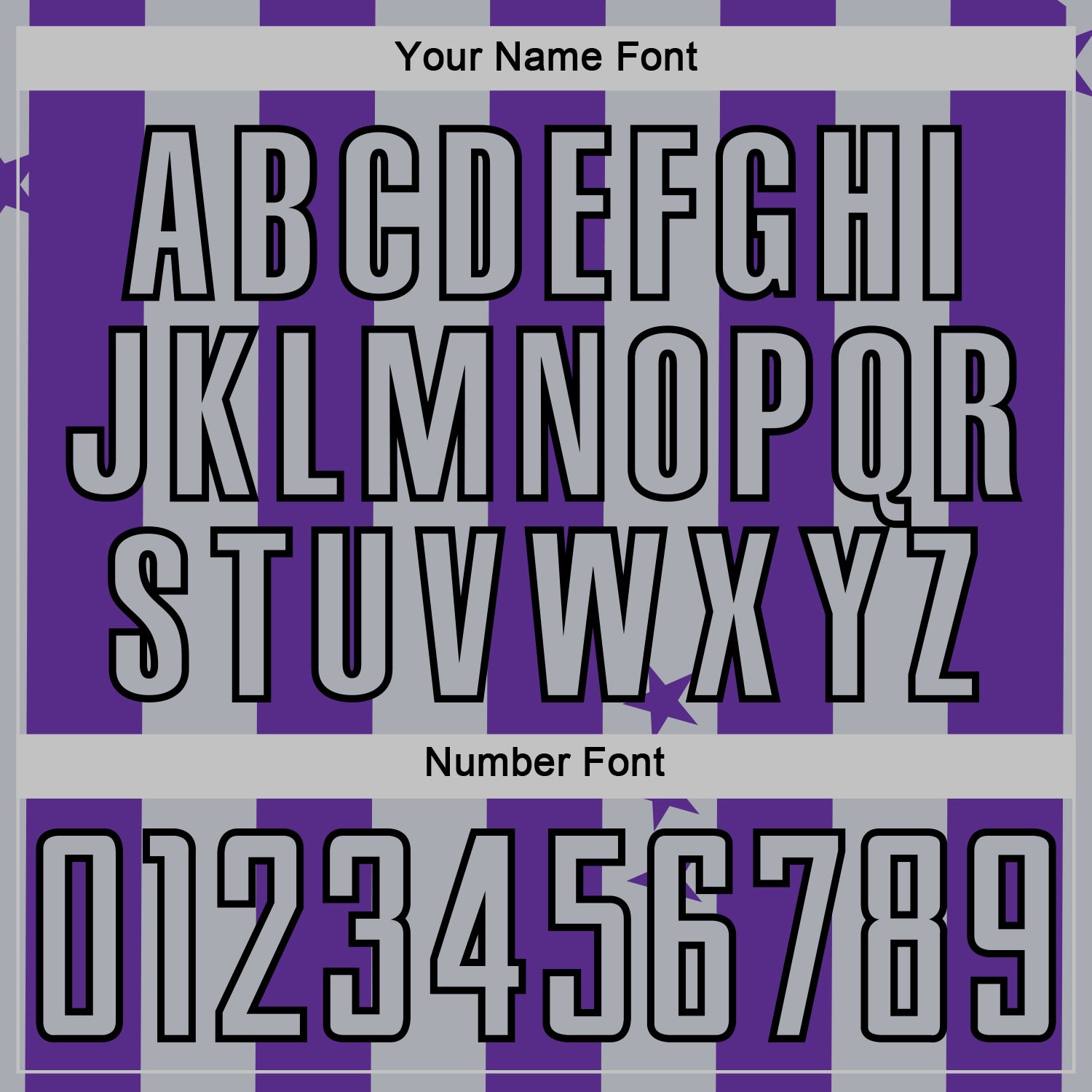 Custom Purple Gray-Black Stars And Stripes Sports Sublimation Soccer Uniform Jersey