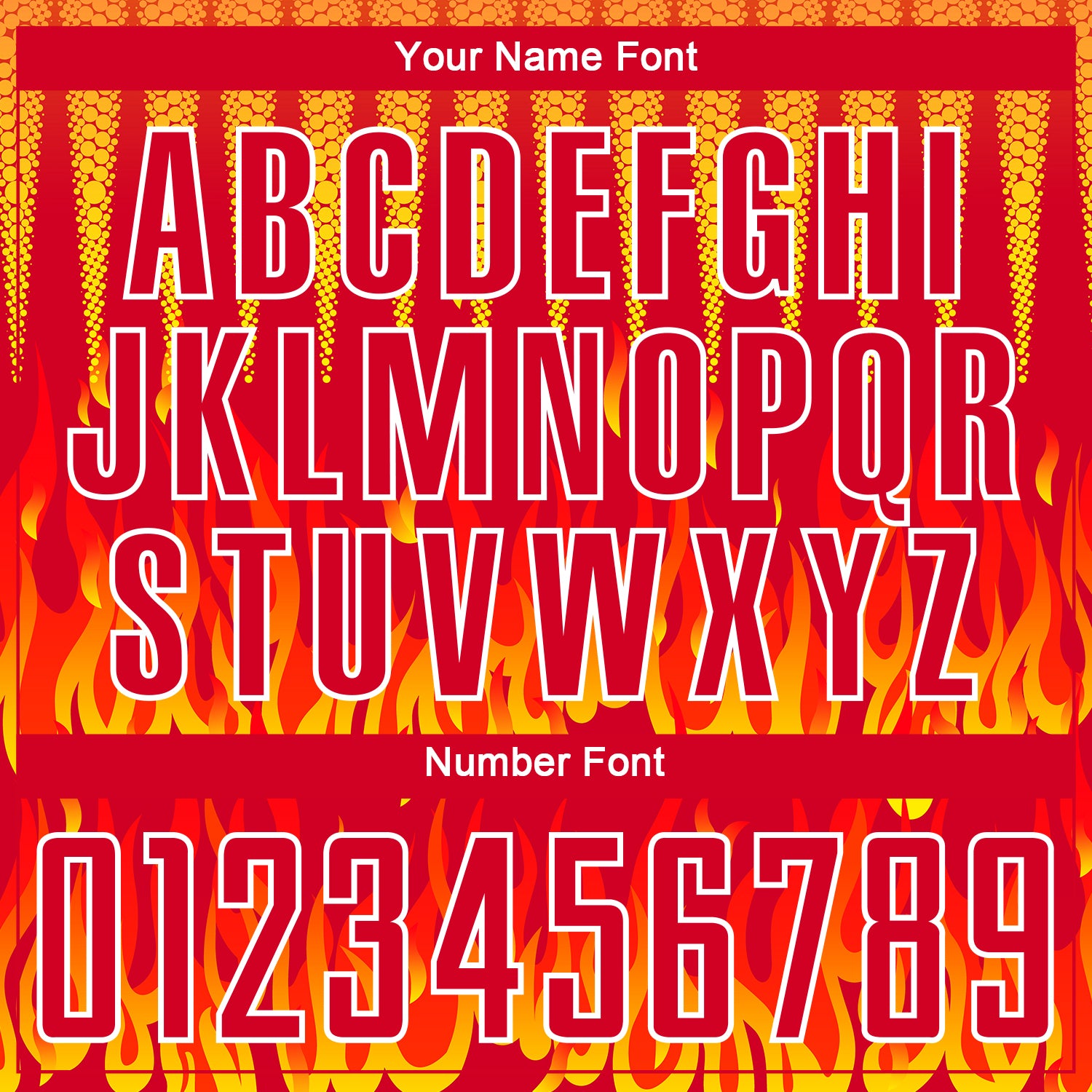 Custom Red Yellow-White Flame Sublimation Soccer Uniform Jersey