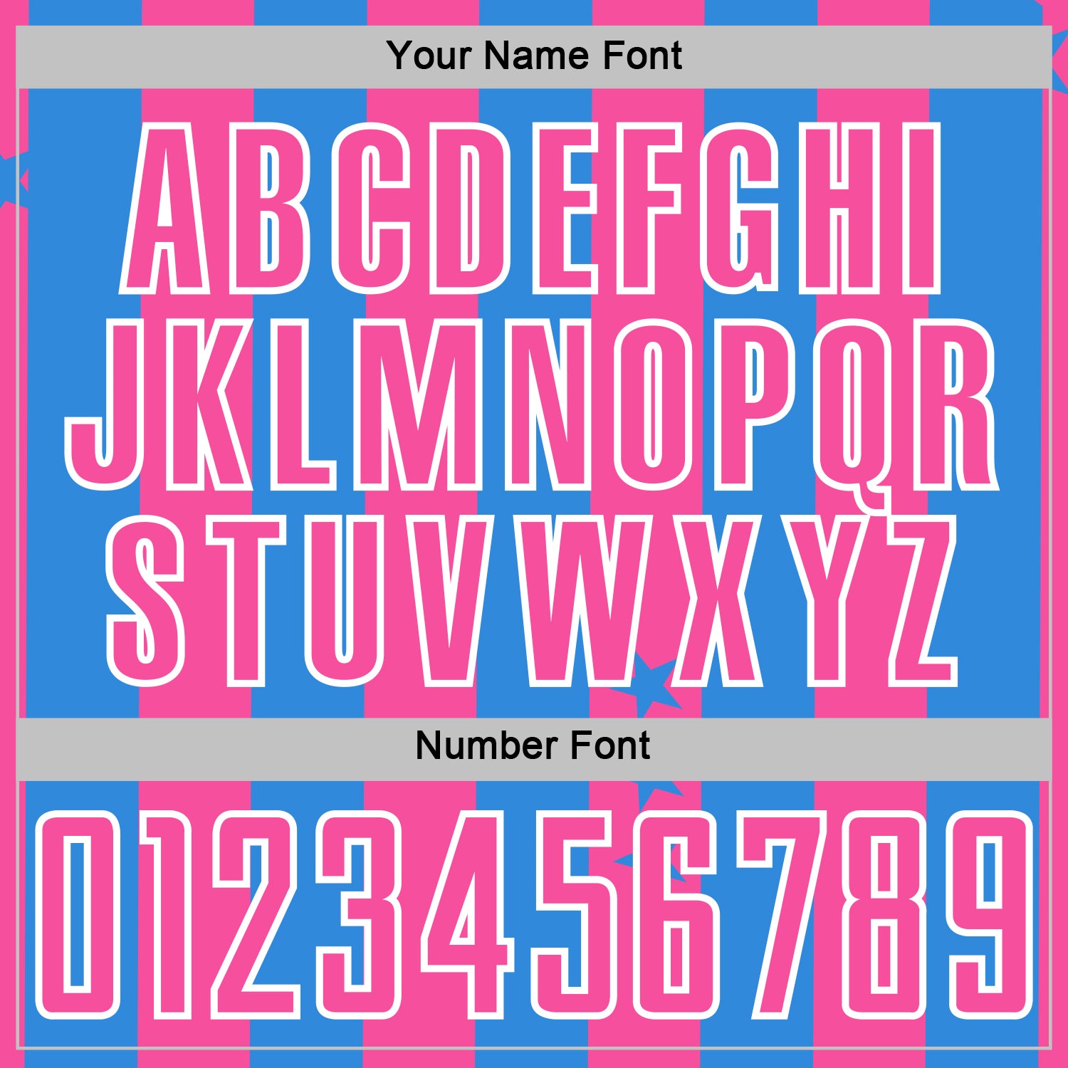 Custom Powder Blue Pink-White Stars And Stripes Sports Sublimation Soccer Uniform Jersey