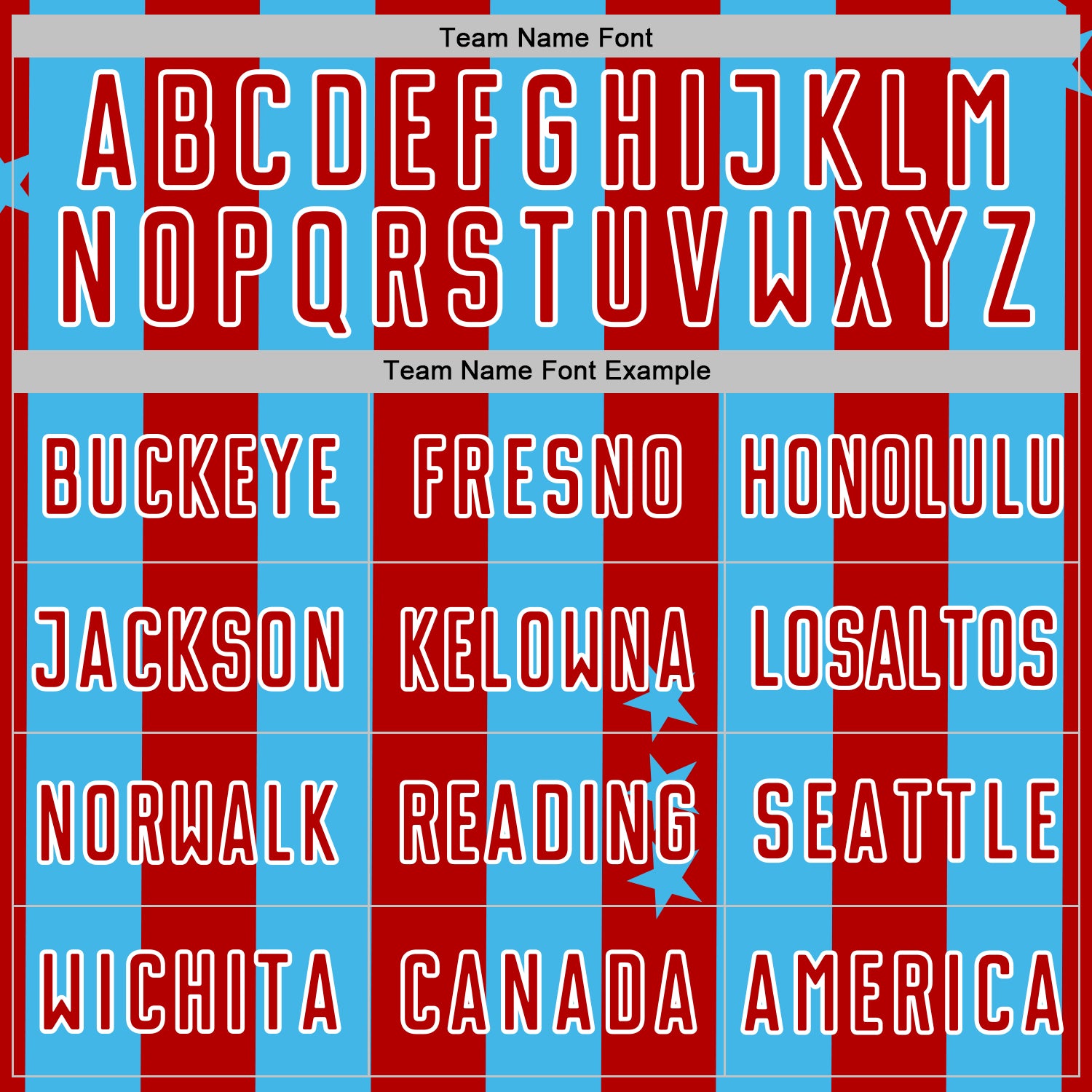 Custom Sky Blue Red-White Stars And Stripes Sports Sublimation Soccer Uniform Jersey