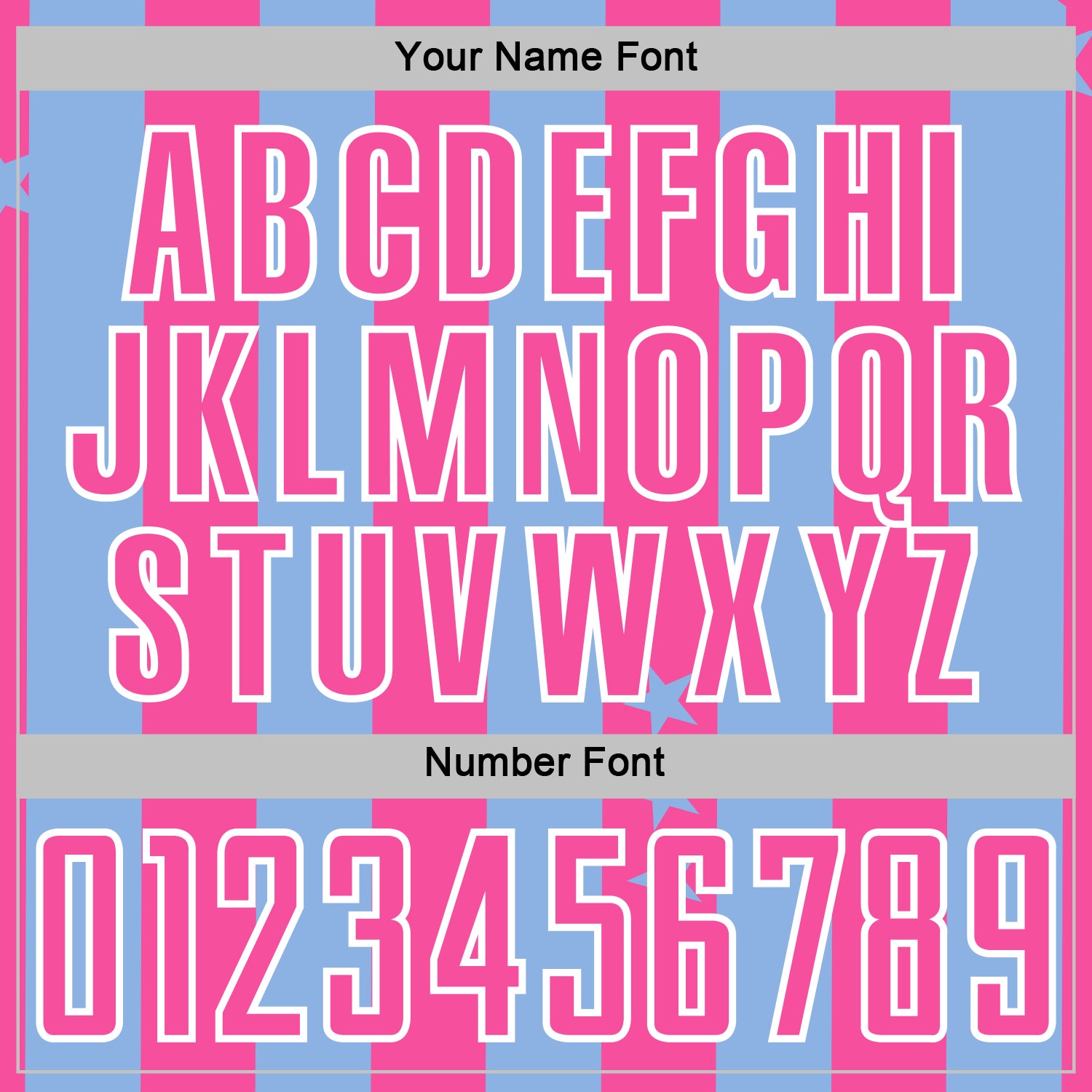 Custom Light Blue Pink-White Stars And Stripes Sports Sublimation Soccer Uniform Jersey