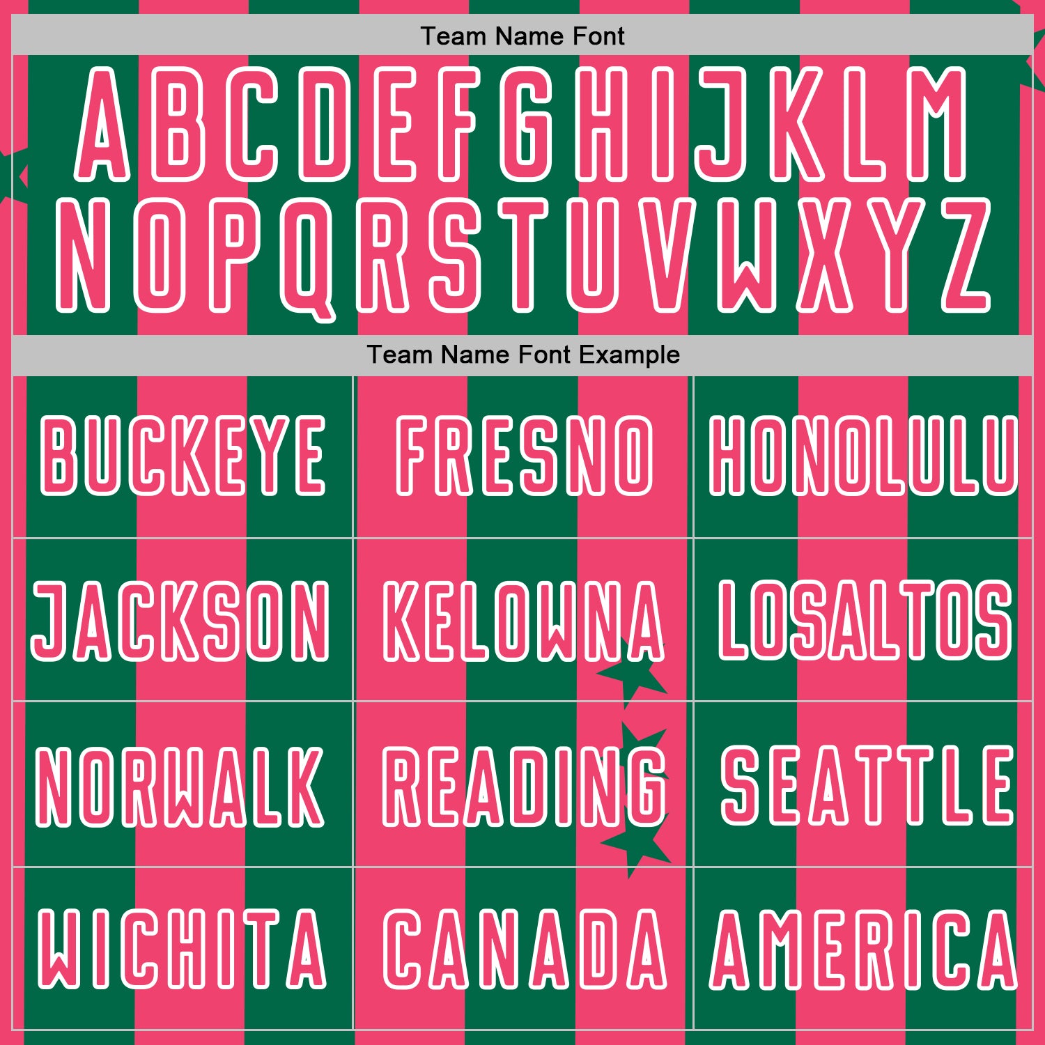 Custom Kelly Green Neon Pink-White Stars And Stripes Sports Sublimation Soccer Uniform Jersey