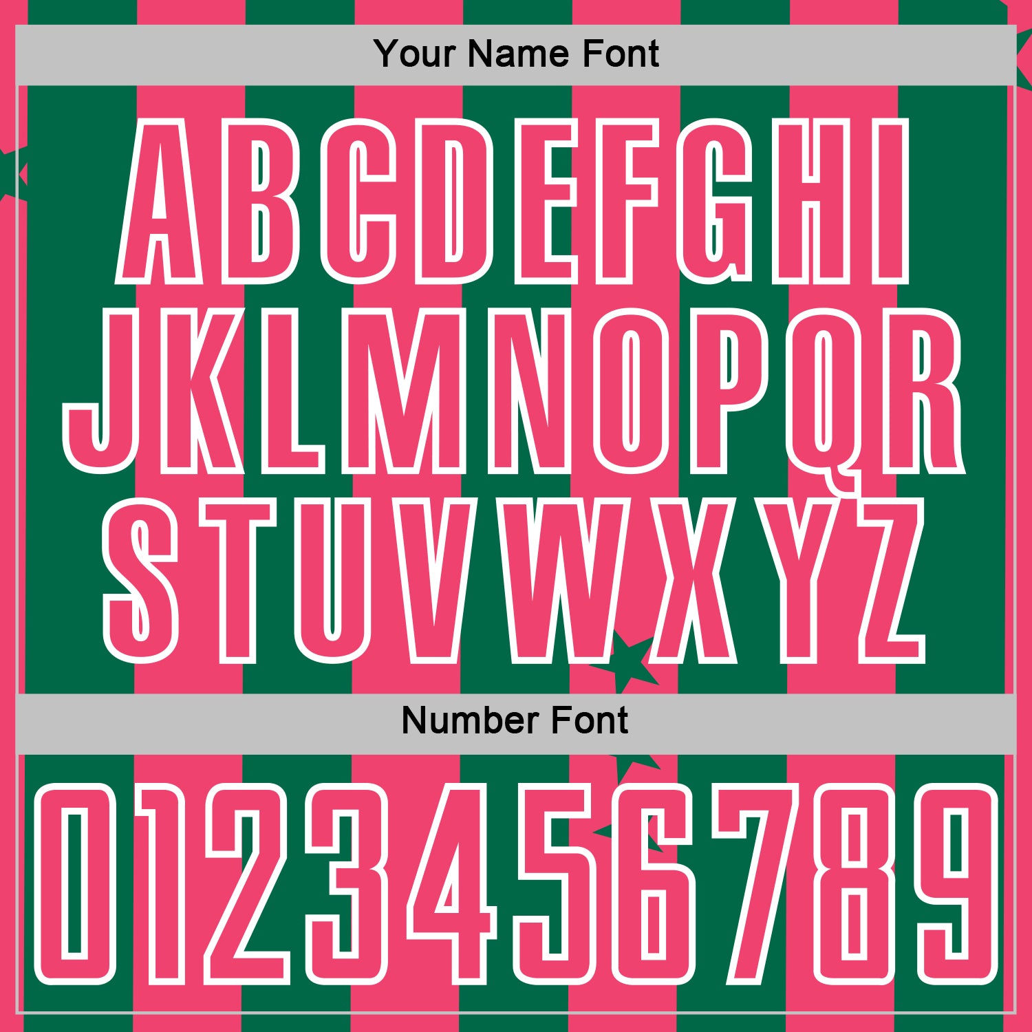 Custom Kelly Green Neon Pink-White Stars And Stripes Sports Sublimation Soccer Uniform Jersey