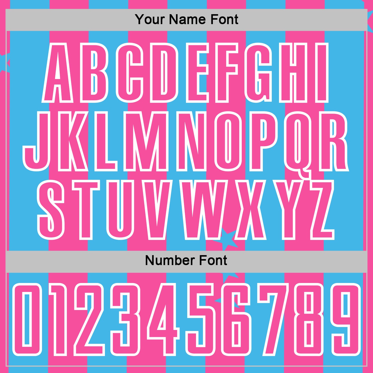 Custom Sky Blue Pink-White Stars And Stripes Sports Sublimation Soccer Uniform Jersey