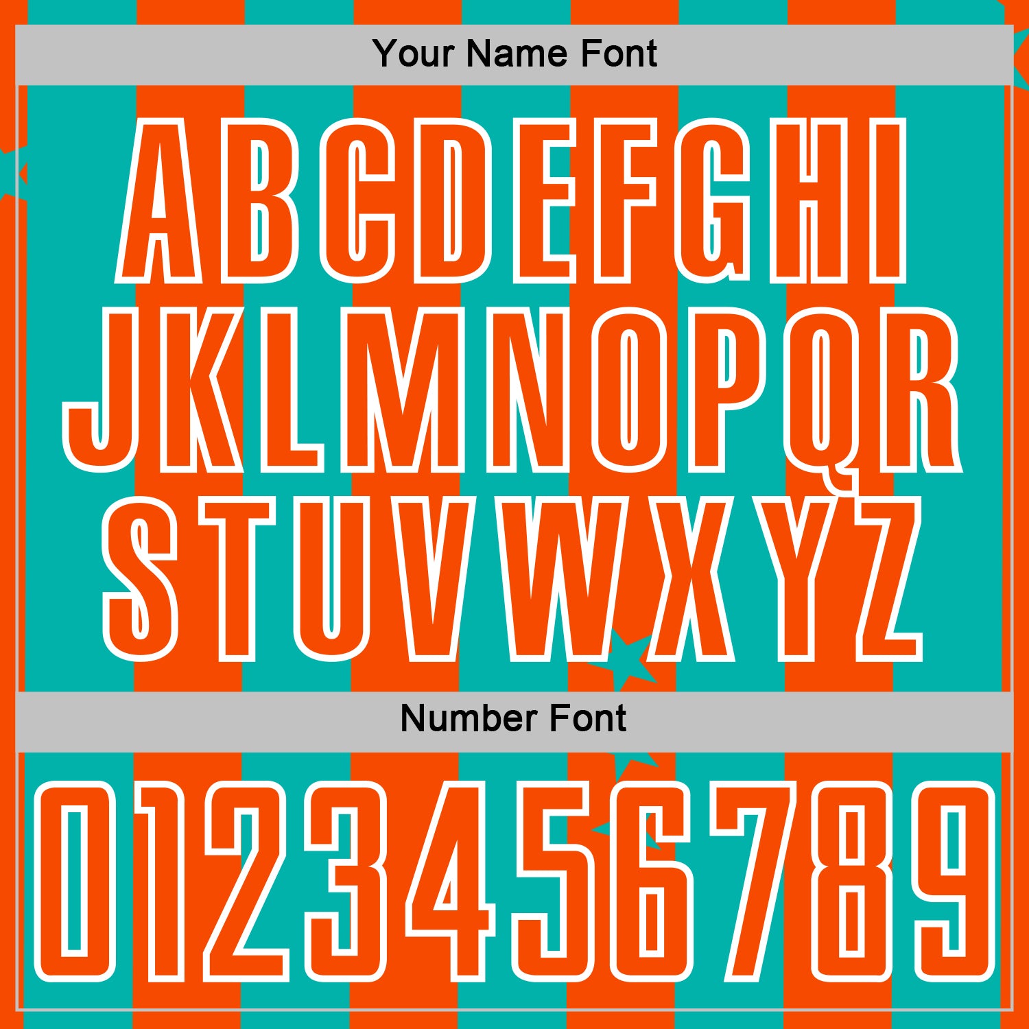 Custom Aqua Orange-White Stars And Stripes Sports Sublimation Soccer Uniform Jersey