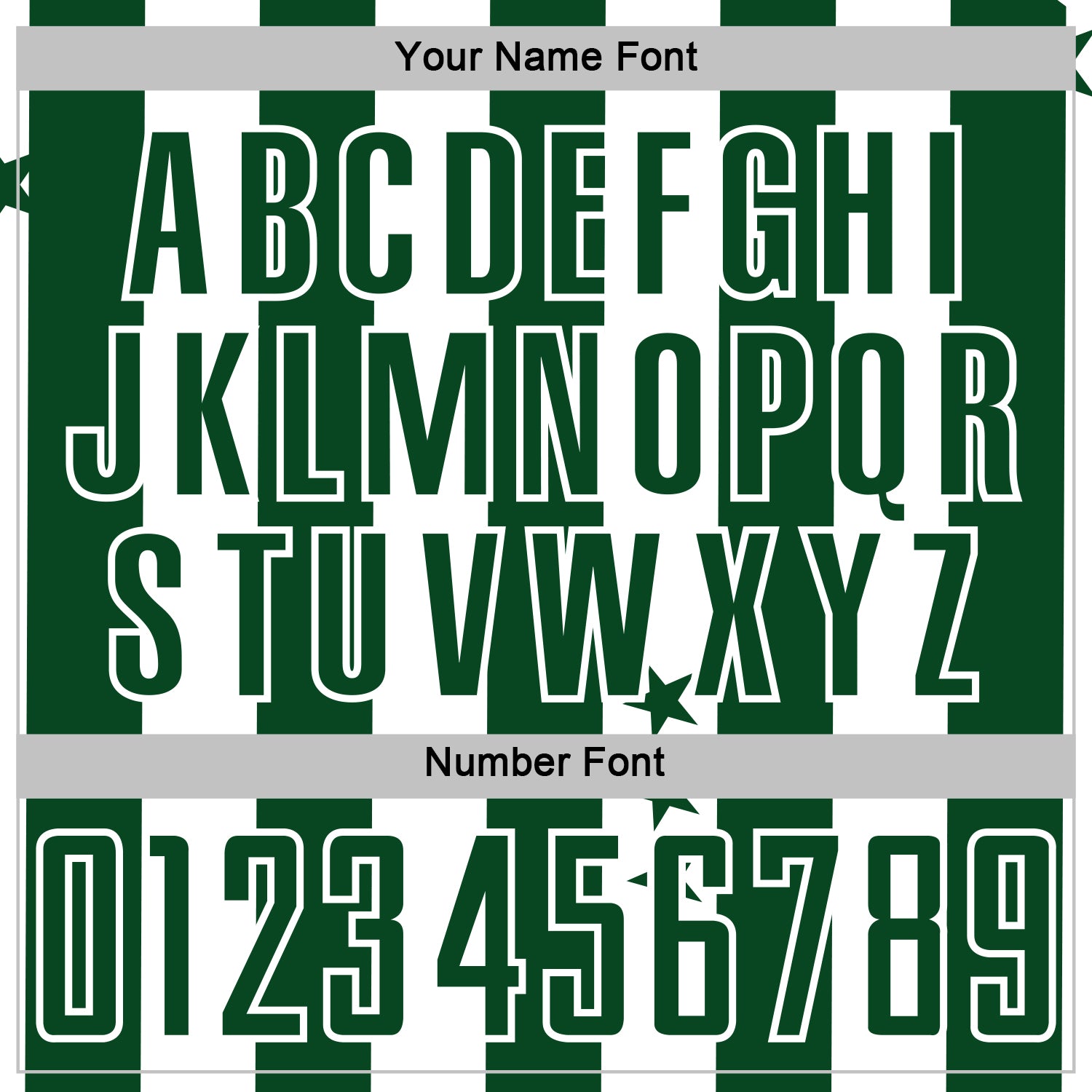 Custom Green White Stars And Stripes Sports Sublimation Soccer Uniform Jersey