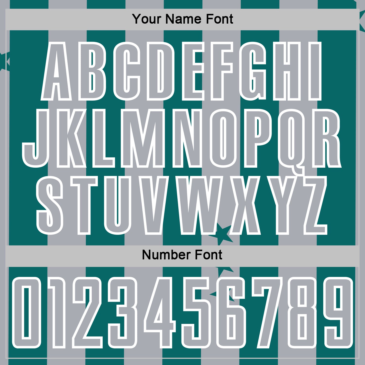 Custom Teal Gray-White Stars And Stripes Sports Sublimation Soccer Uniform Jersey