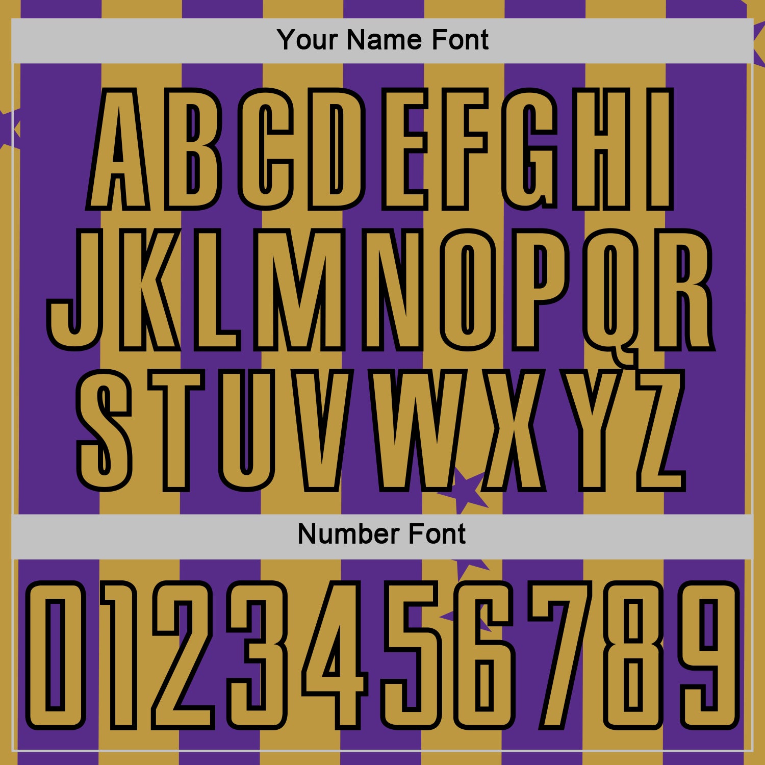 Custom Purple Old Gold-Black Stars And Stripes Sports Sublimation Soccer Uniform Jersey