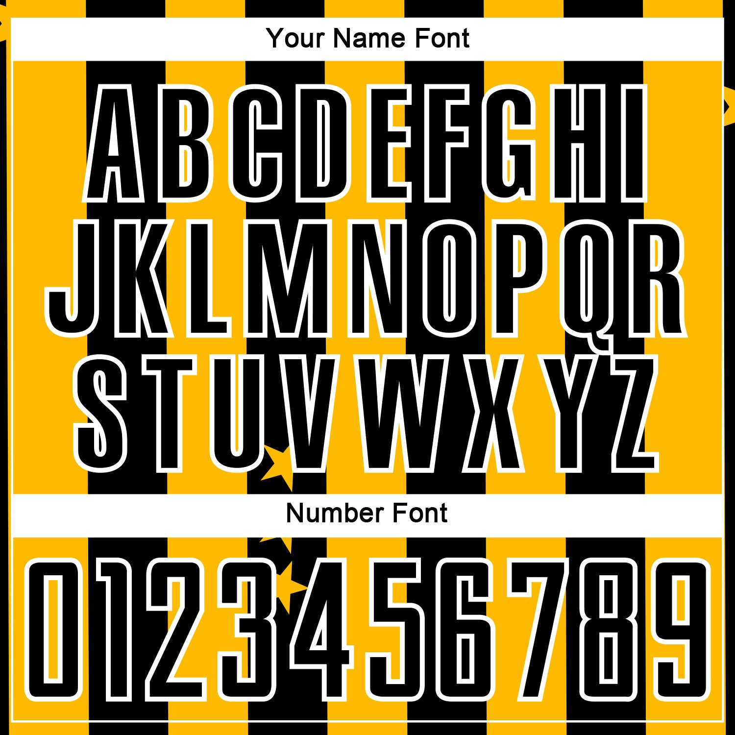 Custom Gold Black-White Stars And Stripes Sublimation Soccer Uniform Jersey