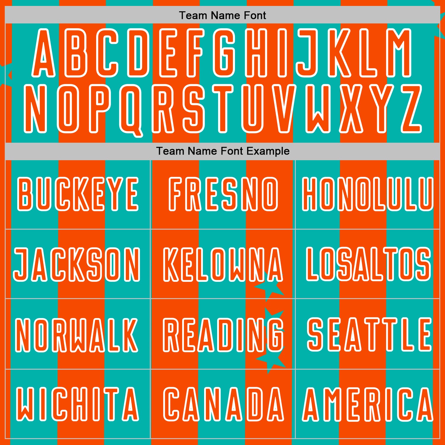 Custom Aqua Orange-White Stars And Stripes Sports Sublimation Soccer Uniform Jersey