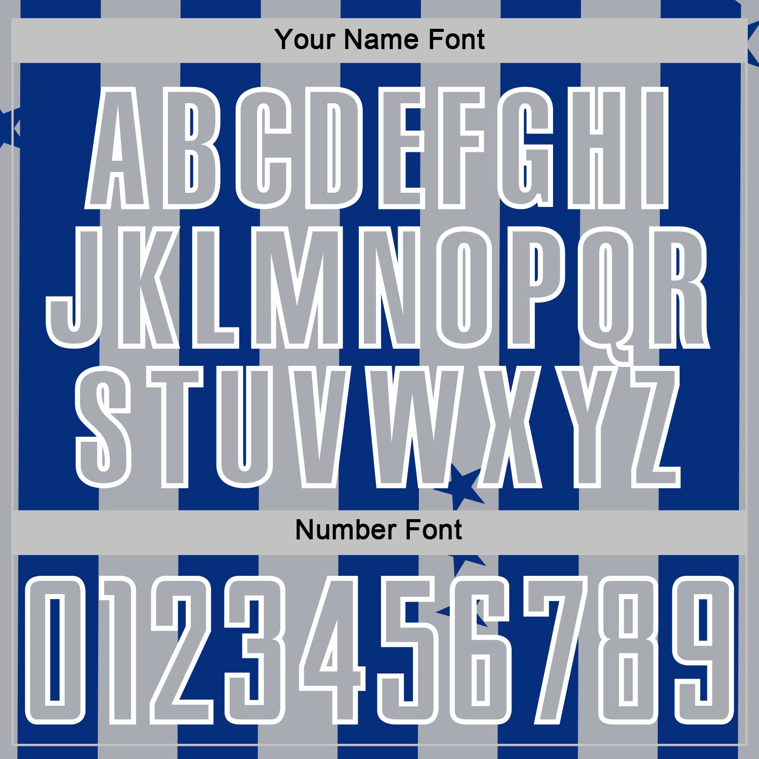 Custom Royal Gray-White Stars And Stripes Sports Sublimation Soccer Uniform Jersey