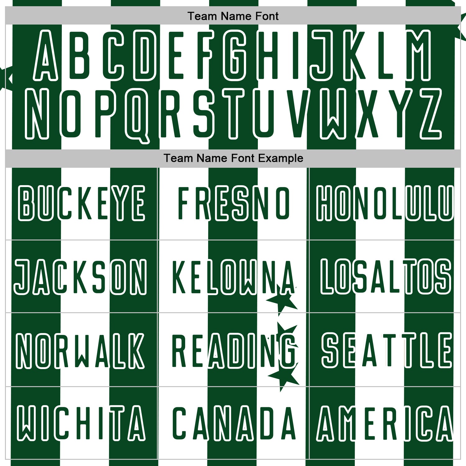 Custom Green White Stars And Stripes Sports Sublimation Soccer Uniform Jersey